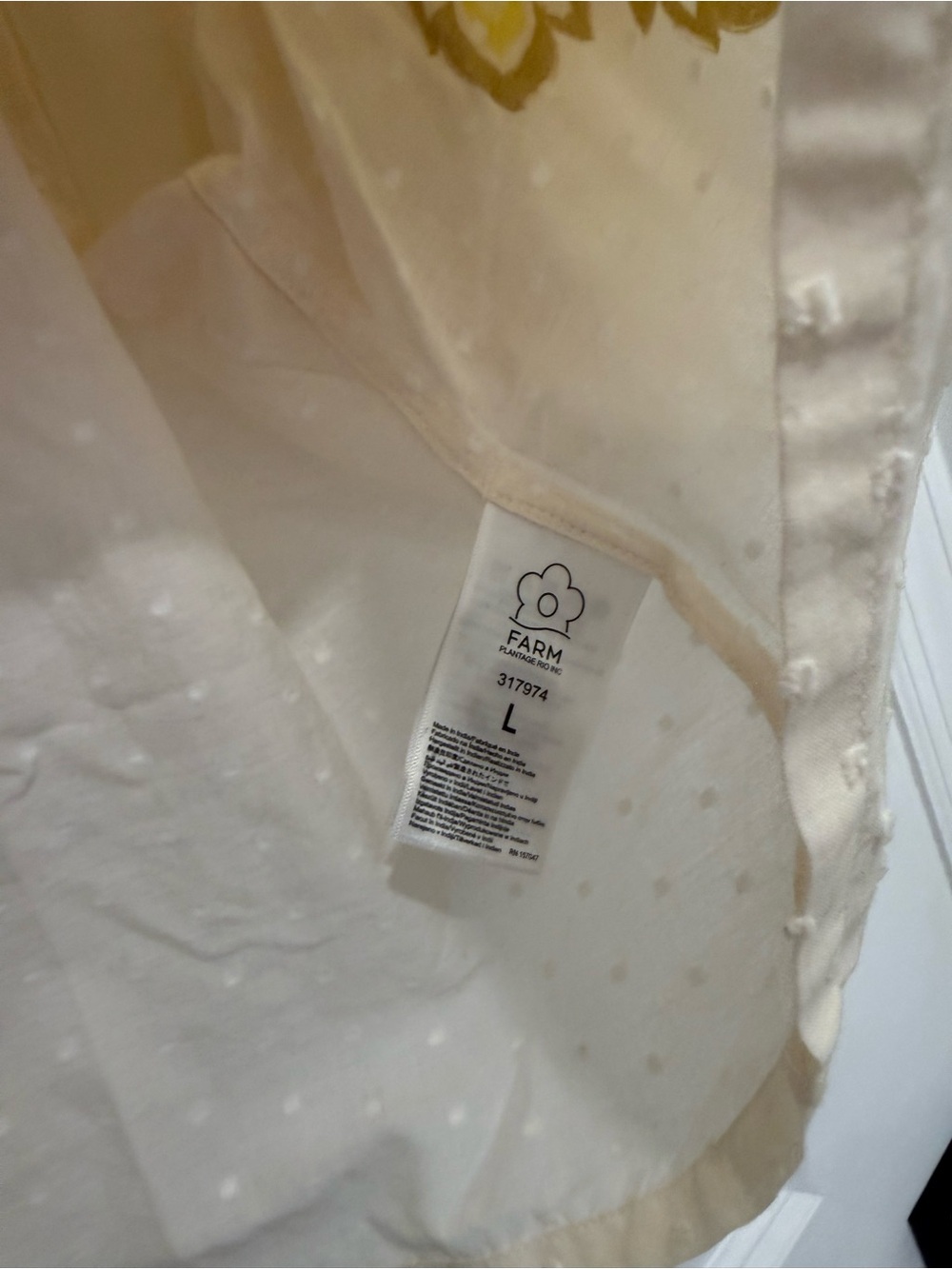 FARM Rio Off White Aura Floral Top NEW - Picture 8 of 8
